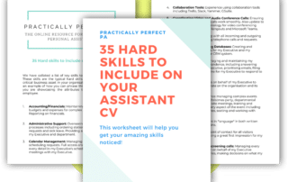 Hard Skills for Assistant Template