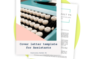 Cover letter template for Assistants